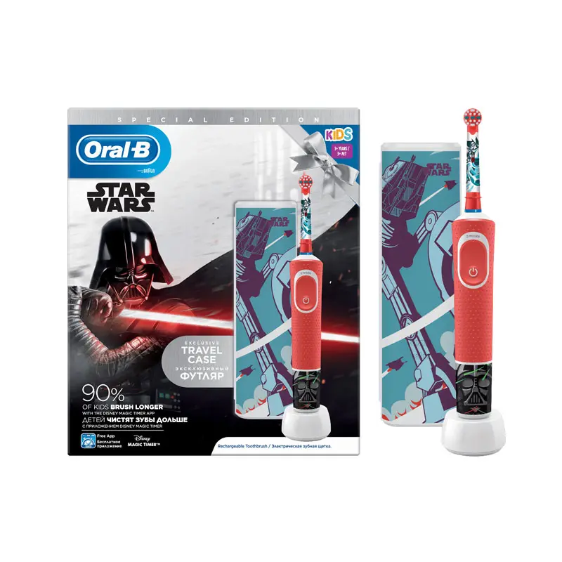 Oral-B Vitality Kids Star Wars, Παιδική Ηλεκτρική Οδοντόβουρτσα & ΔΩΡΟ Θήκη Ταξιδίου, 1 τεμάχιο