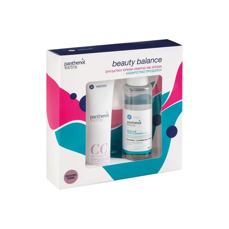Panthenol Extra Beauty Balance, CC Day Cream Dark & Micellar True Cleanser, 100ml