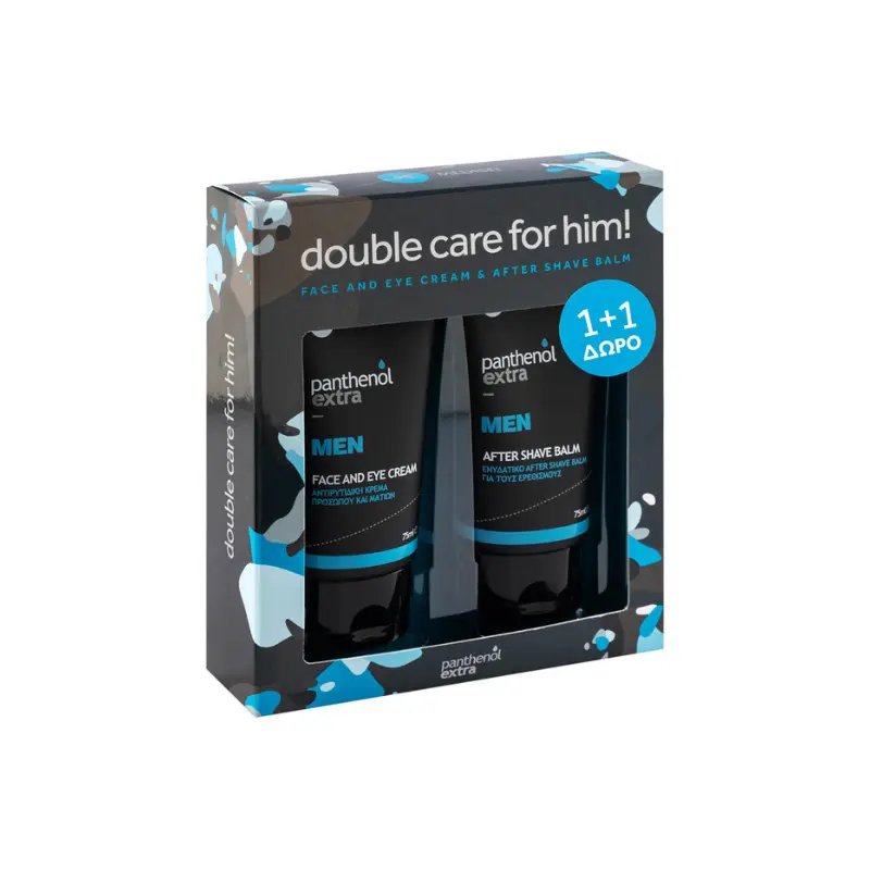 Panthenol Extra Double Care for Him, After Shave Balm & Face and Eye cream