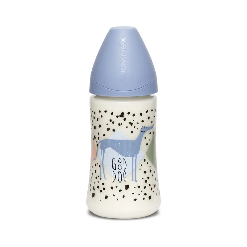Suavinex Μπιμπερό Πλαστικό 270ml Dog Blue