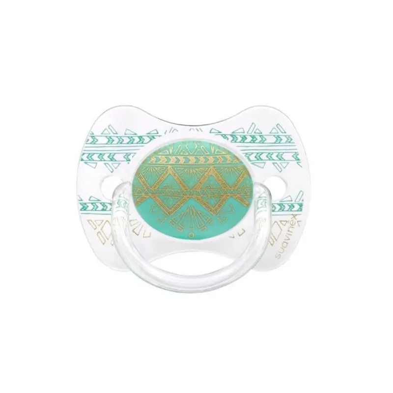 Suavinex Haute Couture Πιπίλα, θηλή Σιλικόνης, 0-4 μηνών, Ανοιχτό Πράσινο