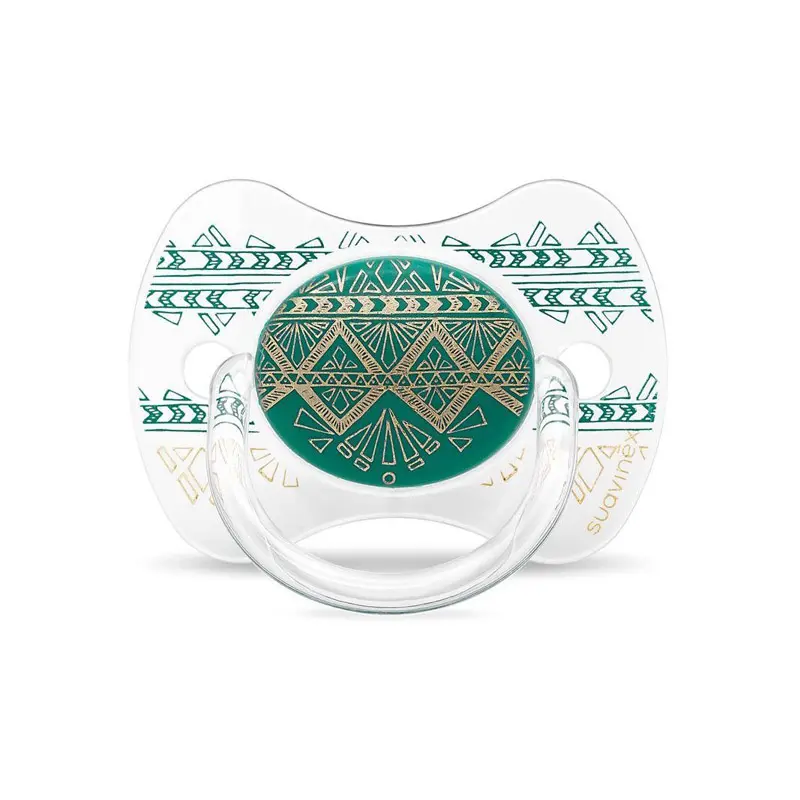 Suavinex Haute Couture Πιπίλα, θηλή Σιλικόνης, 4-18 μηνών, Πράσινο