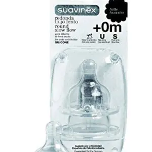 Suavinex Θηλή Σιλικόνης, Slow Flow, 0+ μηνών