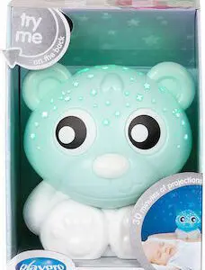 Playgro Goodnight Bear Night Light & Projector, Blue