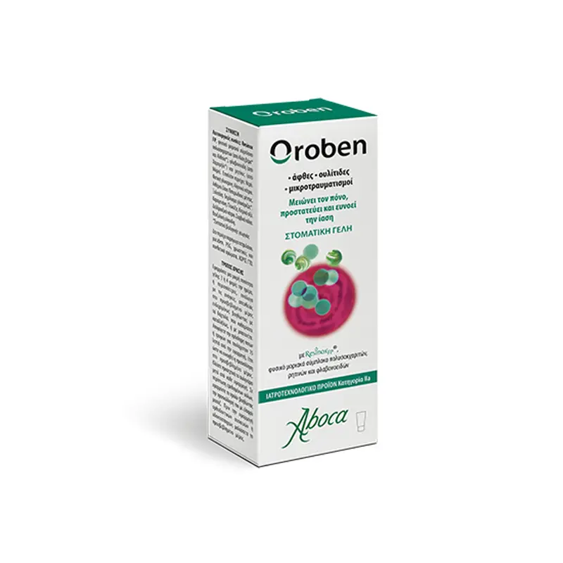Aboca Oroben Στοματική γέλη, για άφθες, ουλίτιδες & μικροτραυματισμούς, 15ml