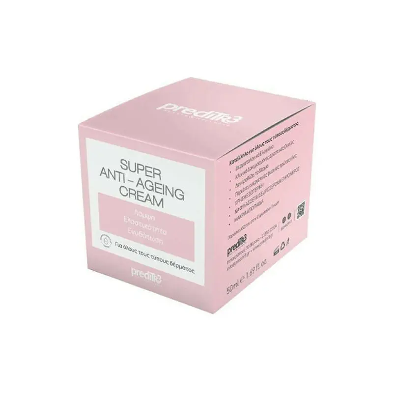 Preditr3 Super Anti-Ageing Cream, Κρέμα Ημέρας για Λάμψη - Ελαστικότητα - Ενυδάτωση, 50ml