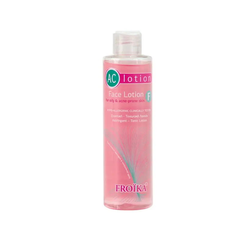 Froika AC LOTION F Στυπτκή Αντιμικροβιακή Λοσιόν Καθαρισμού και Τόνωσης του Λιπαρού με τάση Ακμής Δέρματος, 200ml