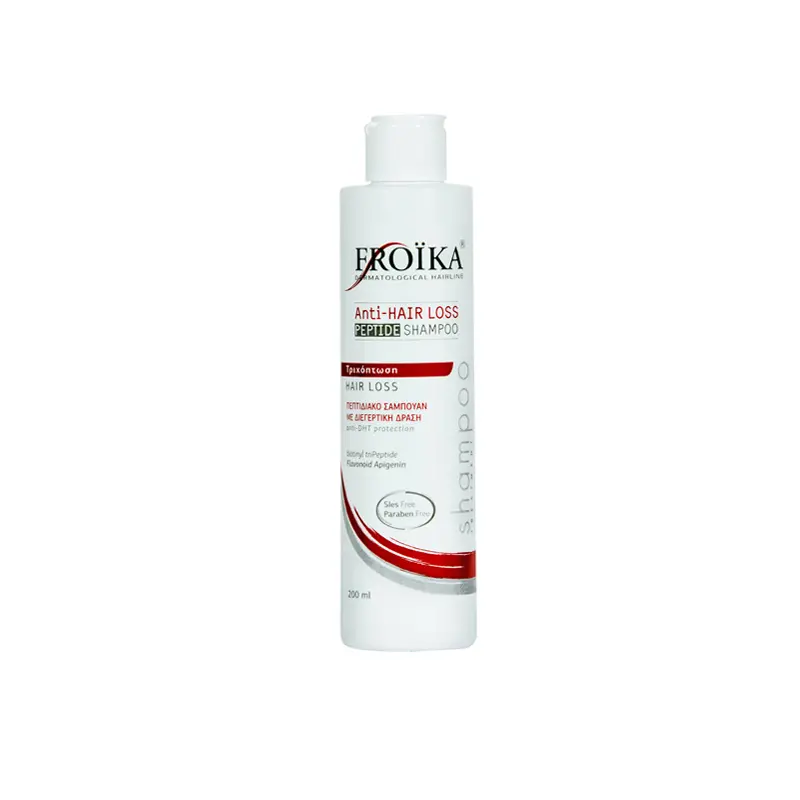 Froika ANTI -HAIR LOSS PEPTIDE SHAMPOO, Εξειδικευμένο Πεπτιδιακό Σαμπουάν για τα λεπτά αδύναμα μαλλιά με τάση Τριχόπτωσης, 200ml