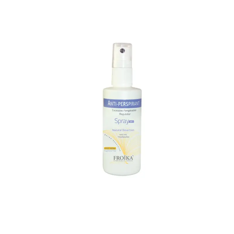 Froika ANTI-PERSPIRANT SPRAY χωρίς άρωμα, ρυθμίζει την υπερέκκριση ιδρώτα και περιορίζει την κακοσμία του σώματος, 60ml