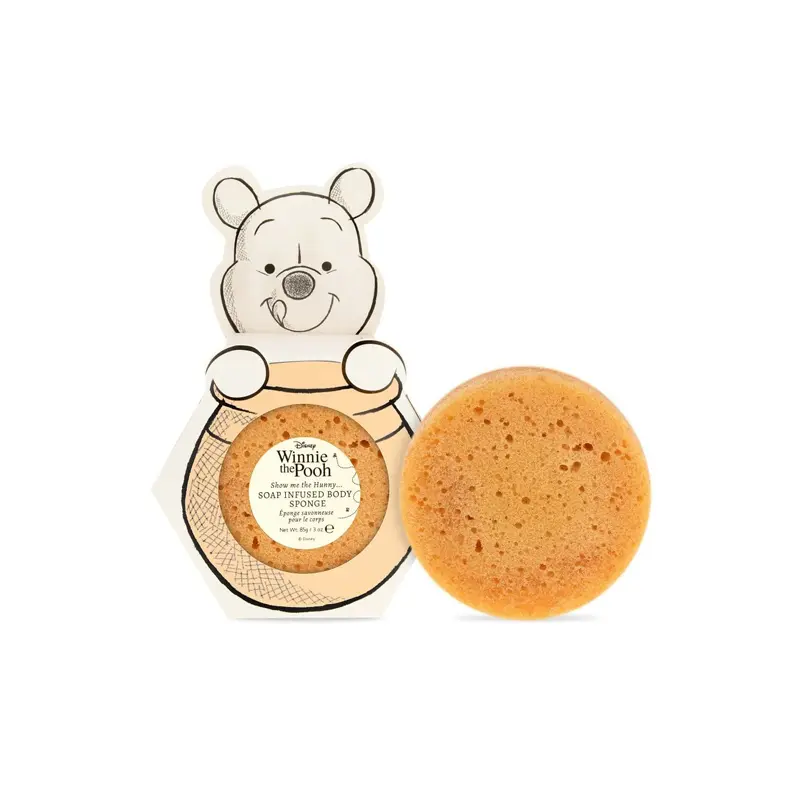 Mad Beauty Winnie the pooh Infused Body Sponge, Αφρώδες Σφουγγάρι Σώματος, 1 τεμάχιο