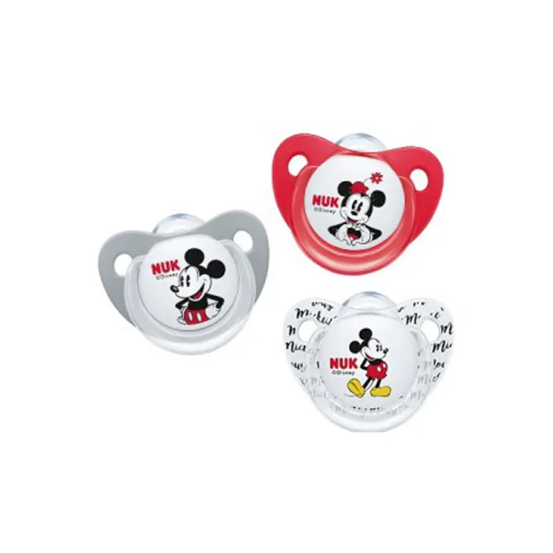 NUK Trendline Disney Mickey Πιπίλες Σιλικόνης, 6-18 μηνών