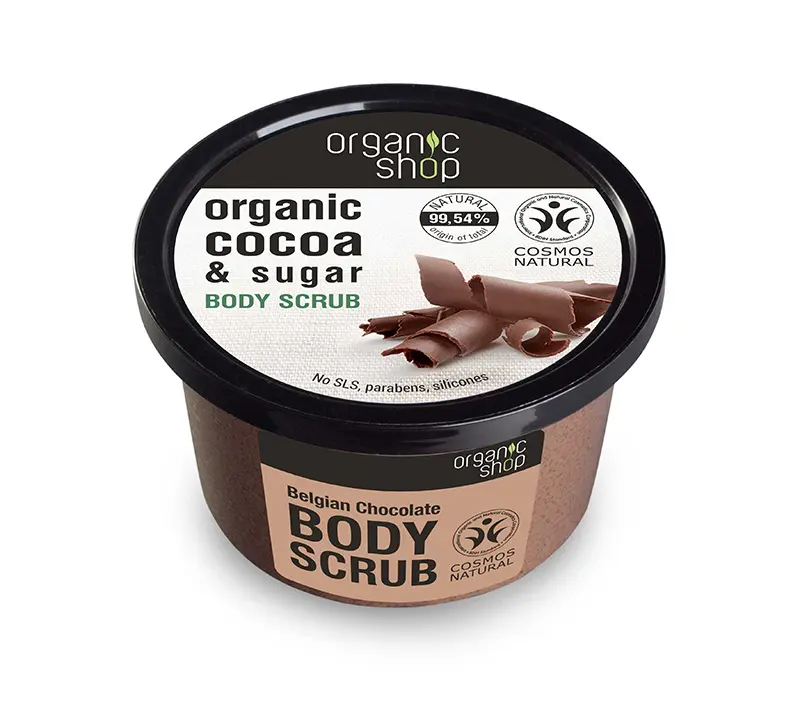 Natura Siberica Organic Shop Body scrub Belgian Chocolate , Scrub σώματος , Βελγική Σοκολάτα , 250ml