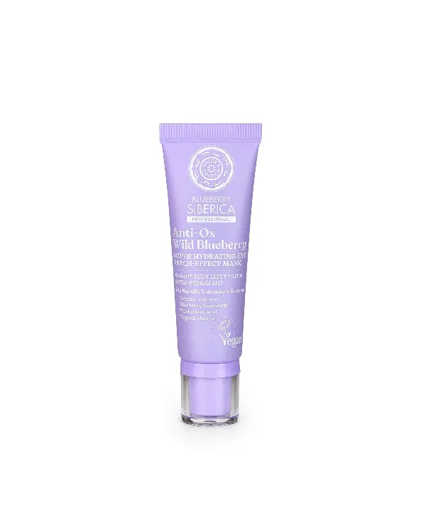 Natura Siberica Blueberry Siberica, Super Ενυδατική Μάσκα Ματιών με εφέ patch, 30ml