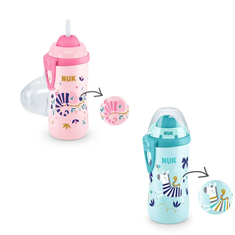 NUK Flexi Cup Chameleon, Με Καλαμάκι, Που Αλλάζει Χρώμα, 300ml