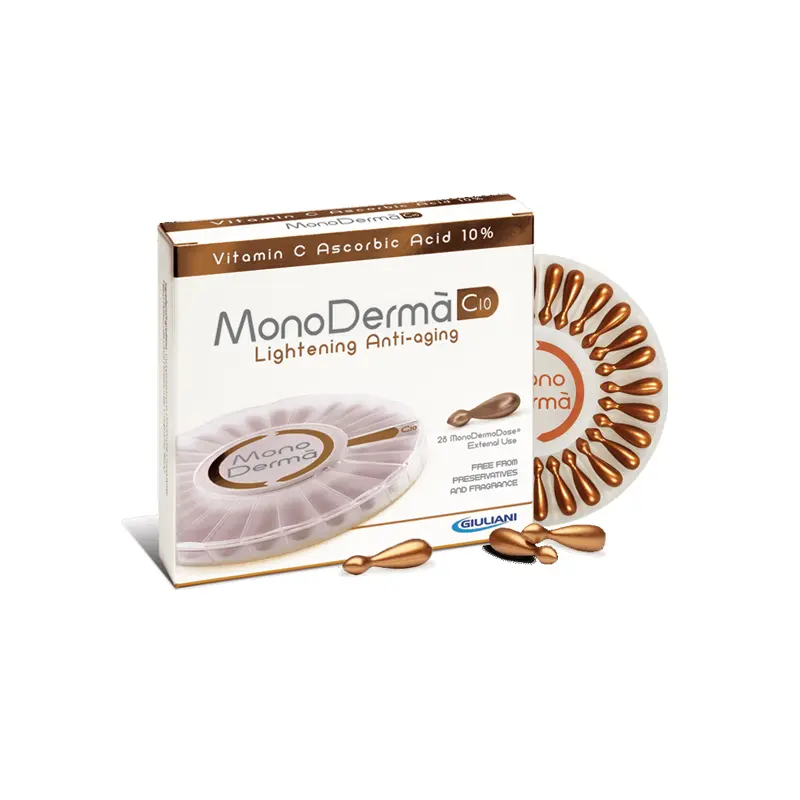 MonoDerma® C10 – Kαθαρή Βιταμίνη C (L-Ασκορβικό Οξύ) 10%, 28 δόσεις