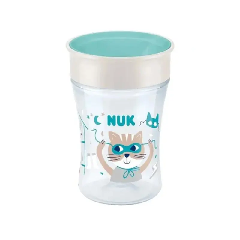 NUK Magic Cup, Ποτηράκι με χείλος και καπάκι, 8+ μηνών, 230ml