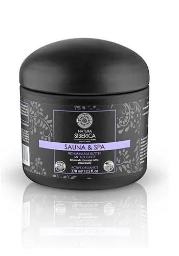 Natura Siberica SAUNA & SPA Rich Massage Butter , Πλούσιο Βούτυρο για μασάζ κατά της κυτταρίτιδας , 370 ml