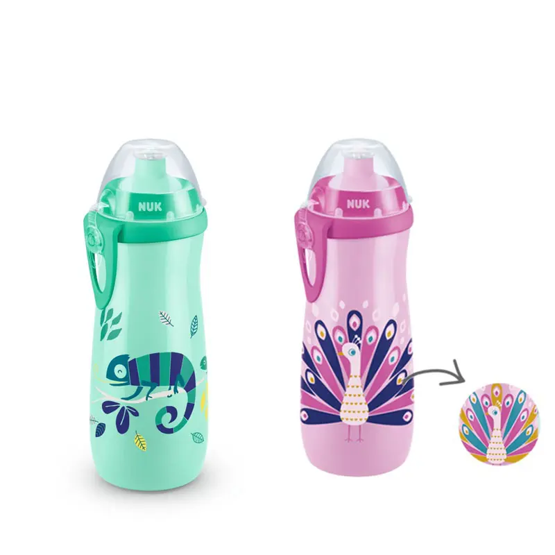 NUK Sports Cup Chameleon, Με Καπάκι Push-Pull, Που Αλλάζει Χρώμα, 450ml