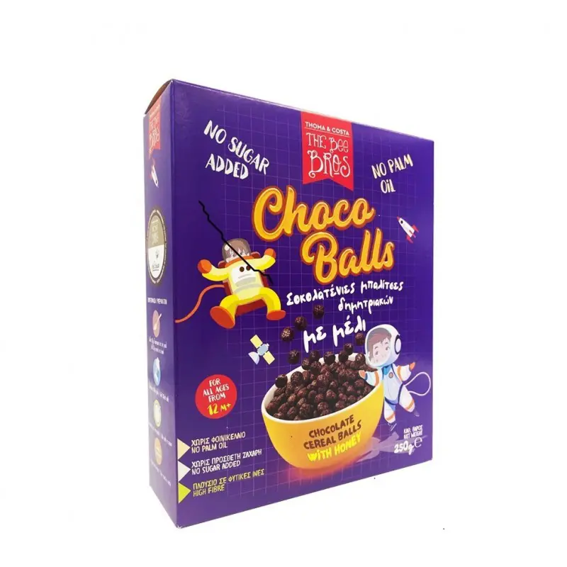 The Bee Bros Δημητριακά Choco Cereal Balls with Honey, 250gr