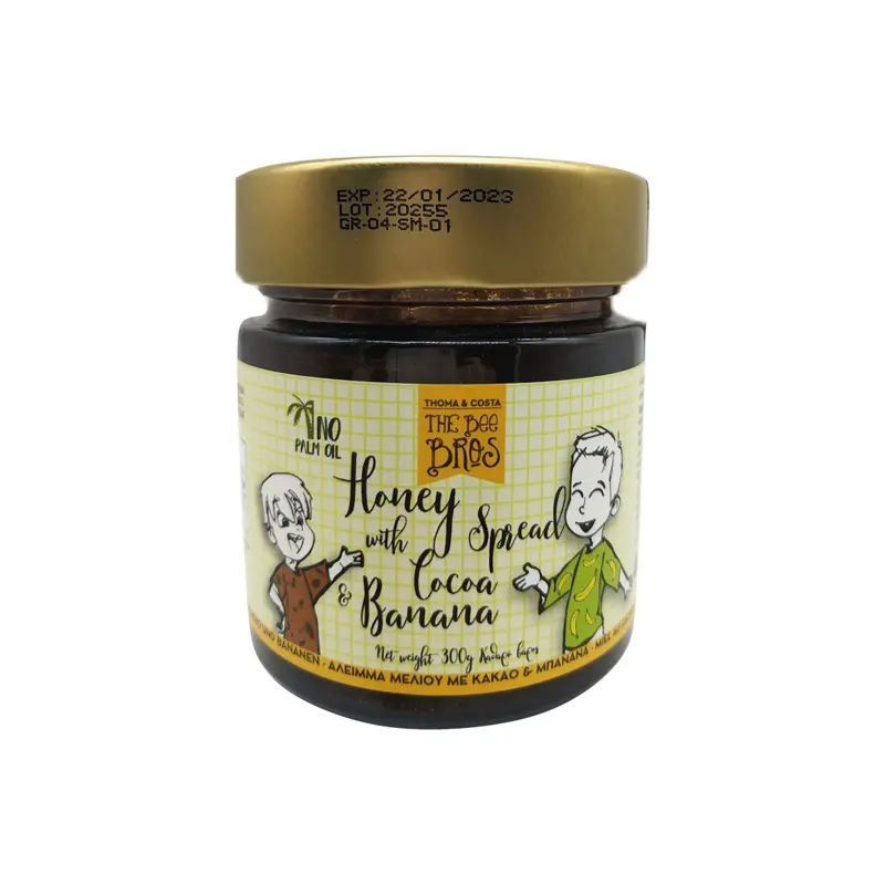 The Bee Bros Μέλι με Κακάο & Μπανάνα, 300gr