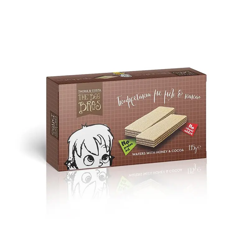 The Bee Bros Γκοφρετάκια με Μέλι & Κακάο, 135gr