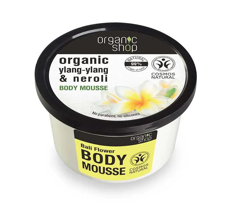 Natura Siberica Organic shop Bali Flowers Body Mousse , Βιολογικό Υλάνγκ-Υλάνγκ & Νερολί , Body Mousse , 250ml