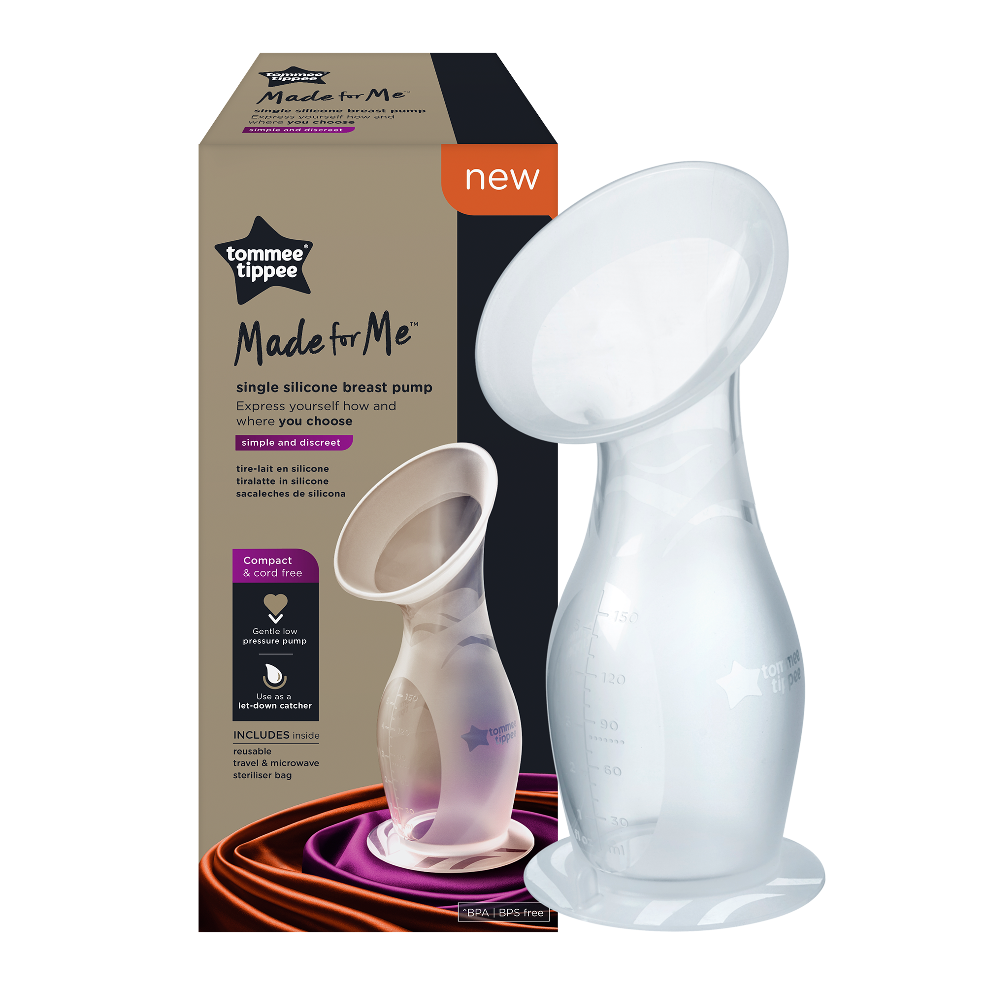 Tommee Tippee Φυσικό θήλαστρο σιλικόνης, 1 τεμάχιο