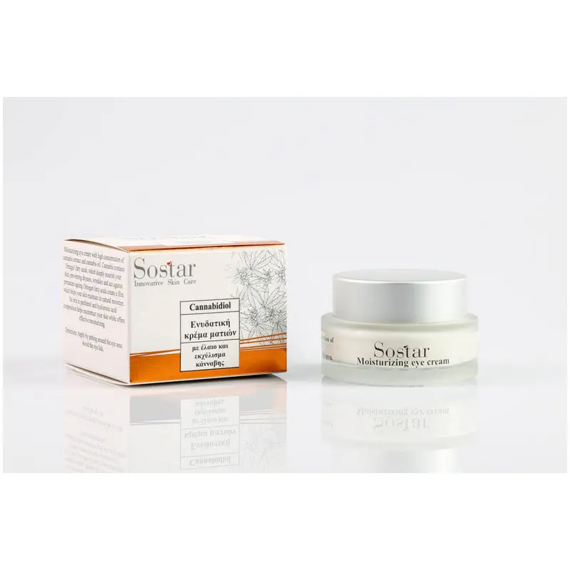 Sostar CannabisOil Ενυδατική Κρέμα Ματιών, 30ml