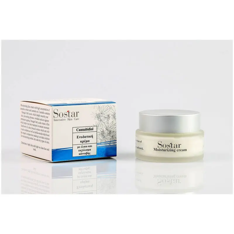 Sostar CannabisOil Ενυδατική Κρέμα Προσώπου, 50ml
