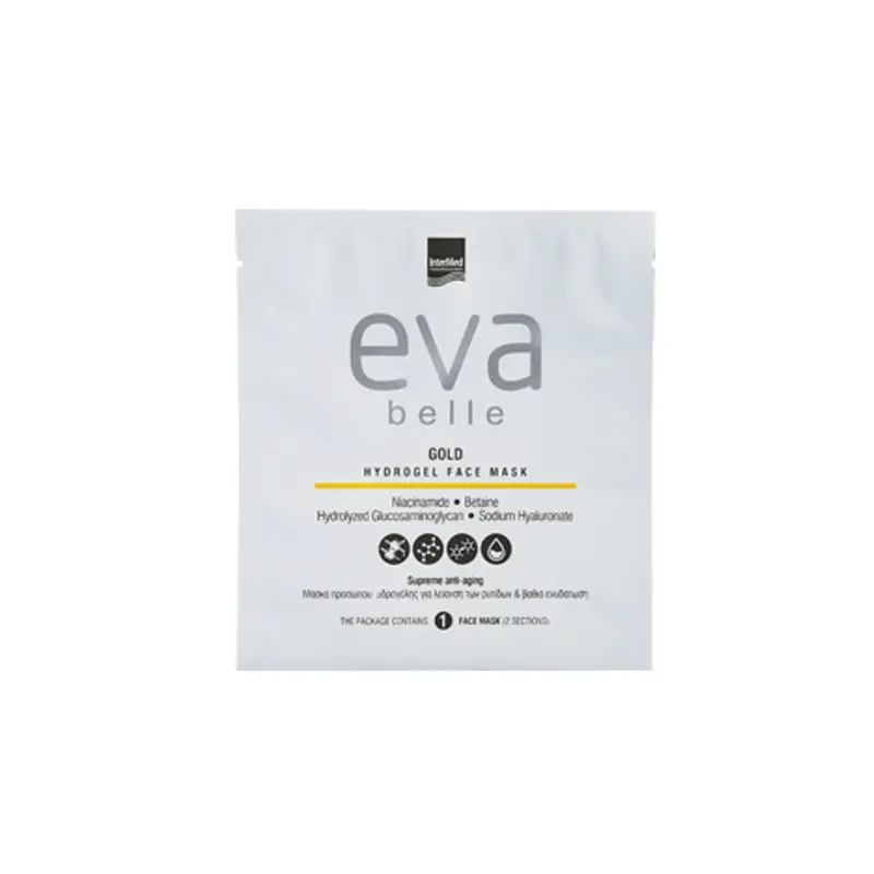 Eva Belle Gold Hydrogel Lip Mask, για ενυδατωμένα και απαλά χείλη, 1 ζευγάρι