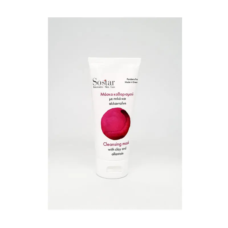 Sostar Focus Μάσκα προσώπου με οργανικό πηλό, 75ml