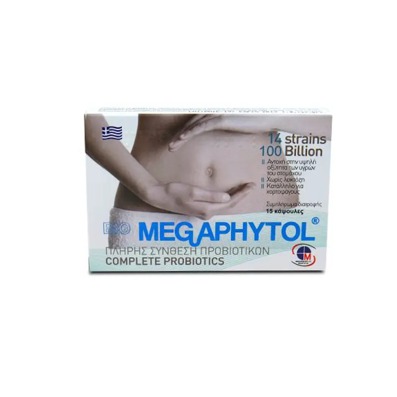 Medichrom Megaphytol, Πλήρης Σύνθεση Προβιοτικών, 15 κάψουλες