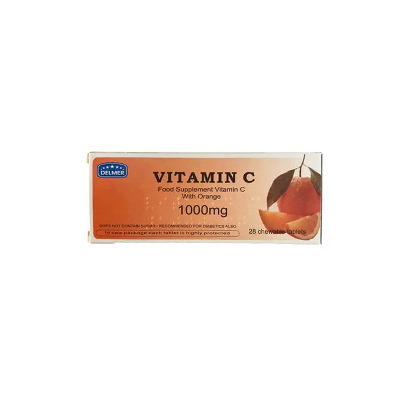 Medichrom Vitamin C 1000mg, με γεύση Πορτοκάλι, 28 μασώμενα δισκία