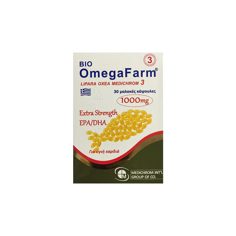 Medichrom OmegaFarm Ω-3 Λιπαρά Οξέα 1000mg, 30 μαλακές κάψουλες