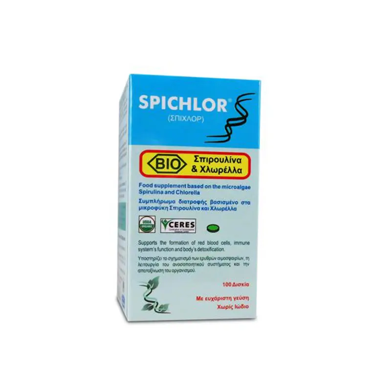 Medichrom Spichlor, Σπιρουλίνα & Χλωρέλα, 100 δισκία