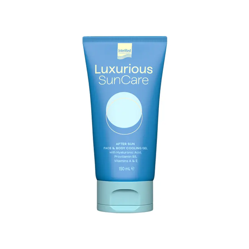 Luxurious Sun Care After Sun Cooling Gel Face & Body, Καταπραϋντικό και ενυδατικό gel για μετά την έκθεση στον ήλιο,150ml