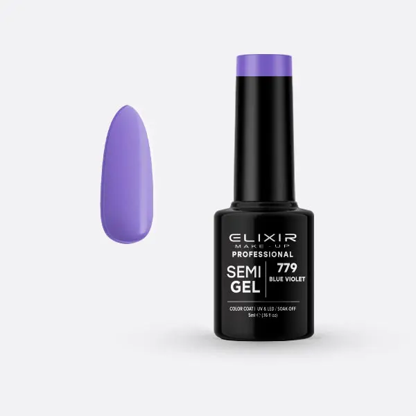 Elixir Ημιμόνιμο βερνίκι 5ml #779 (Blue Violet)