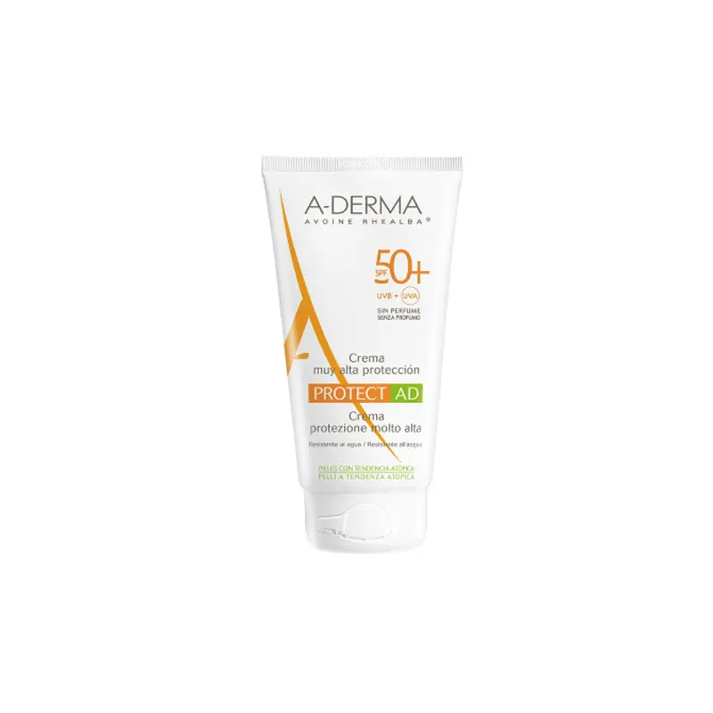 A-Derma Protect AD Cream spf50+, Αντηλιακή Κρέμα για ξηρό με τάση Ατοπίας δέρμα, 150ml