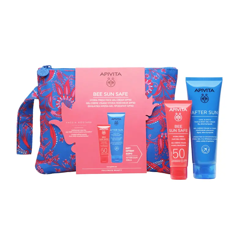 Apivita Promo Bee Sun Safe Hydra Fresh Face Gel-Cream SPF50 50ml & After Sun Cool Sooth 100ml