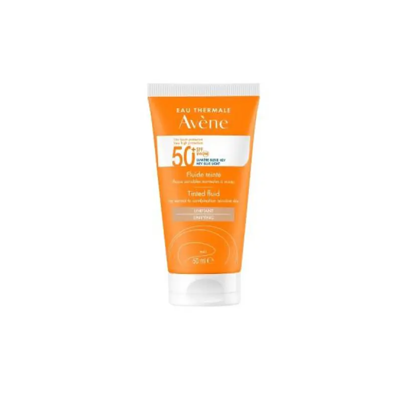 Avene Tinted Fluid Λεπτόρρευστη Αντηλιακή Κρέμα Προσώπου με Χρώμα για Κανονικό/Μικτό Δέρμα SPF50+, 50ml