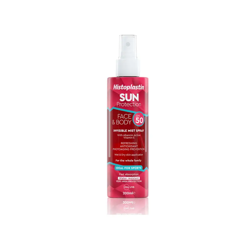 Histoplastin SUN PROTECTION Face & Body Invisible Mist Spray spf50, 200ml