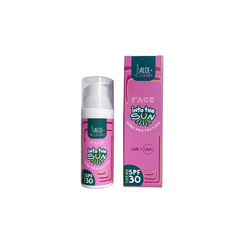 Aloe Colors Into The Sun 2023 Face Sunscreen spf30 Tinted, 50ml