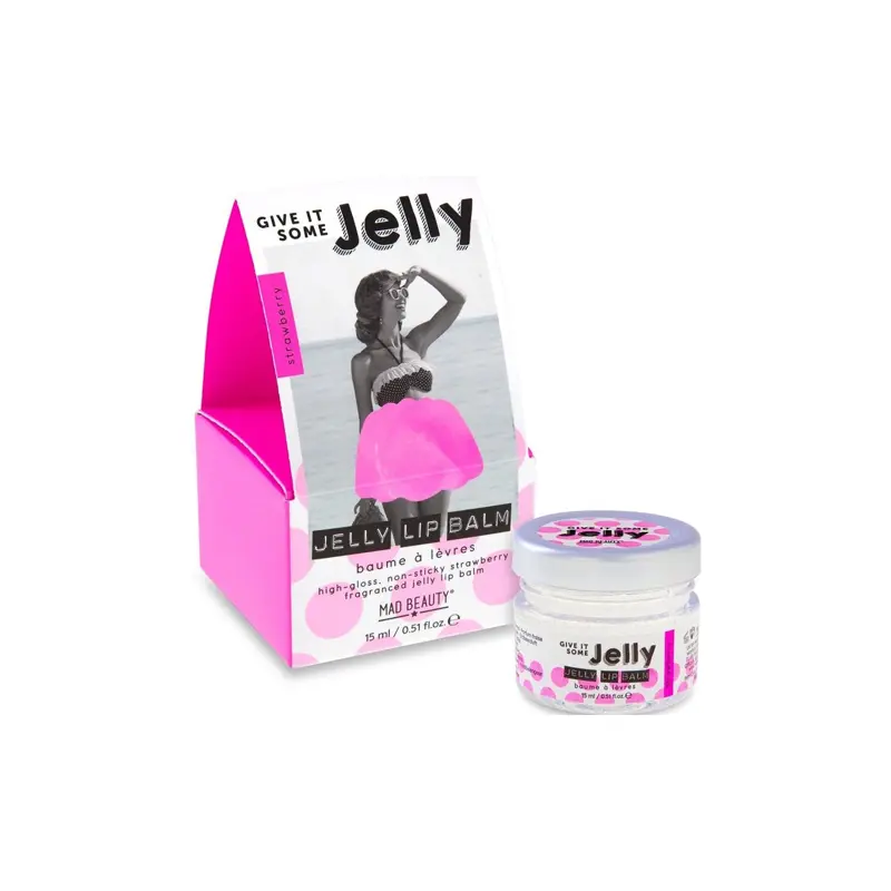 Mad Beauty Jelly Lip Balm Strawberry, 15ml