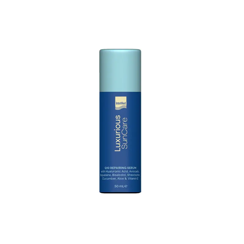Luxurious Sun Care Q10 Repairing Serum, Όρος επανόρθωσης με Q10 για μετά την έκθεση στον ήλιο, 50ml