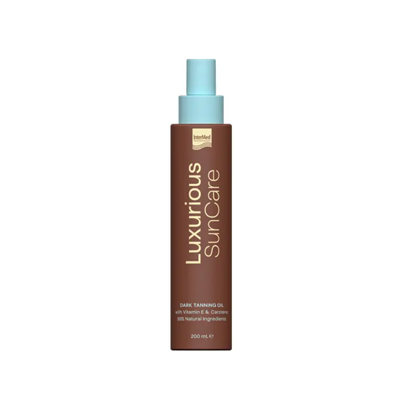 Luxurious Sun Care Dark Tanning Oil, Ξηρό λάδι για γρήγορο & έντονο μαύρισμα, 200ml