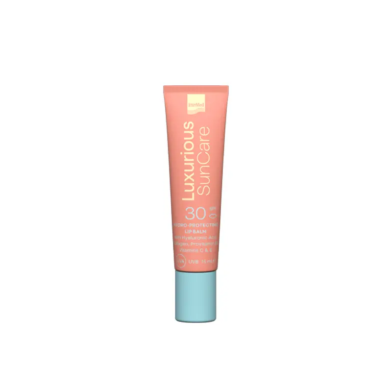 Luxurious Protective & Hydrating Lip Balm SPF 30 Με Κολλαγόνο, βούτυρο Καριτέ, Jojoba oil, Προβιταμίνη Β5, Βιταμίνη C & E, 15ml