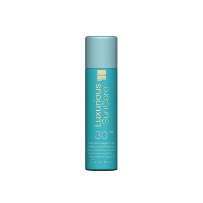Luxurious Sun Care Probiotics Fluid SPF 30 Συνεργιστική δράση αντηλιακών φίλτρων με προβιοτικά, 75ml