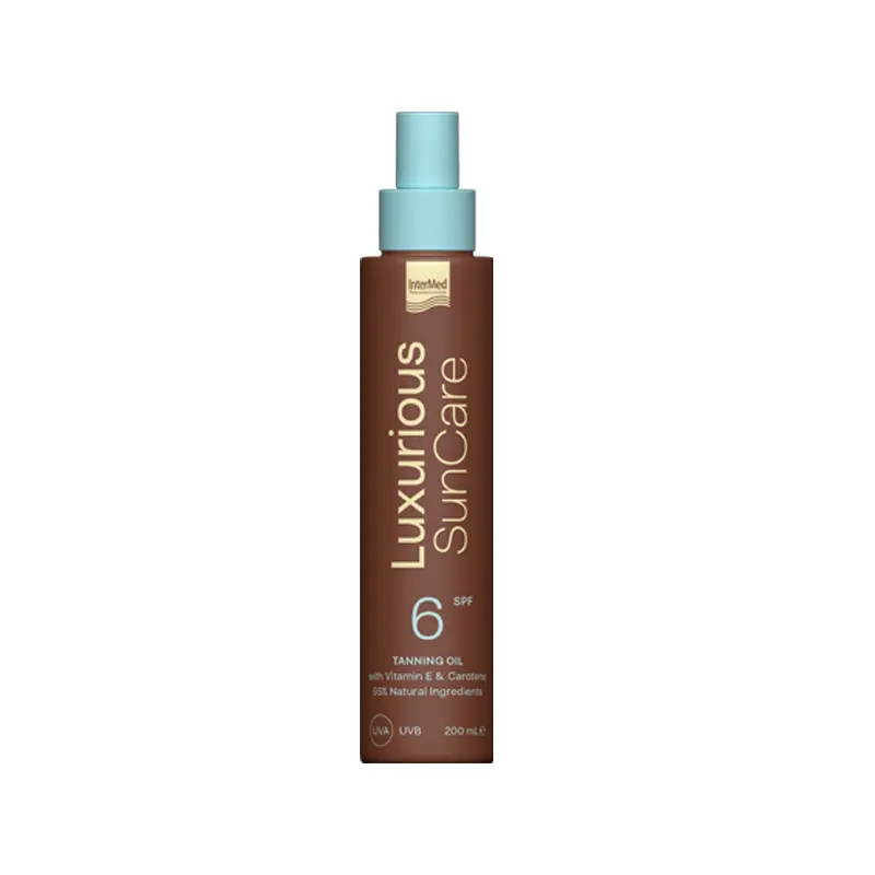 Luxurious Sun Care Tanning Oil SPF6 Ξηρό λάδι για γρήγορο & έντονο μαύρισμα, 200ml