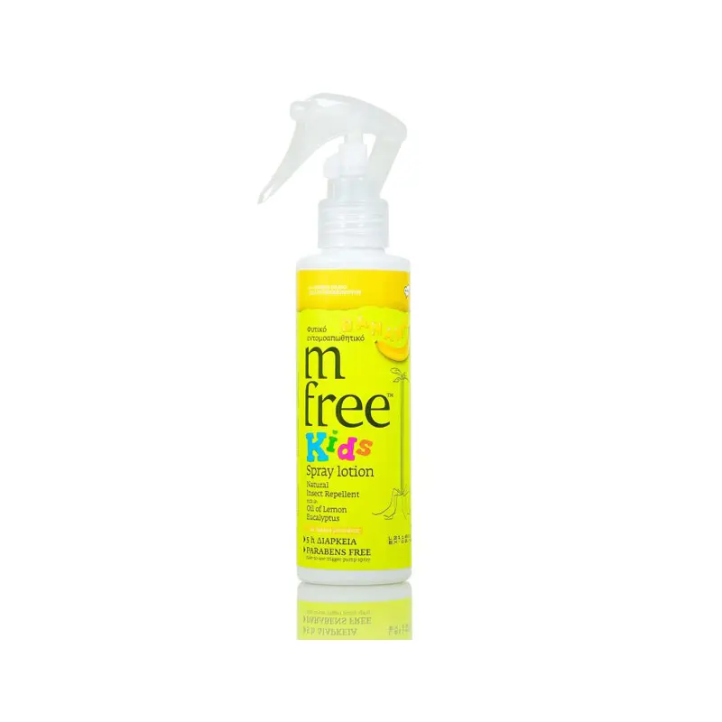 M-FREE Παιδικό Φυτικό Εντομοαπωθητικό Spray Μπανάνα, 125ml