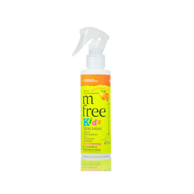 M-FREE Παιδικό Φυτικό Εντομοαπωθητικό Spray Μανταρίνι, 125ml